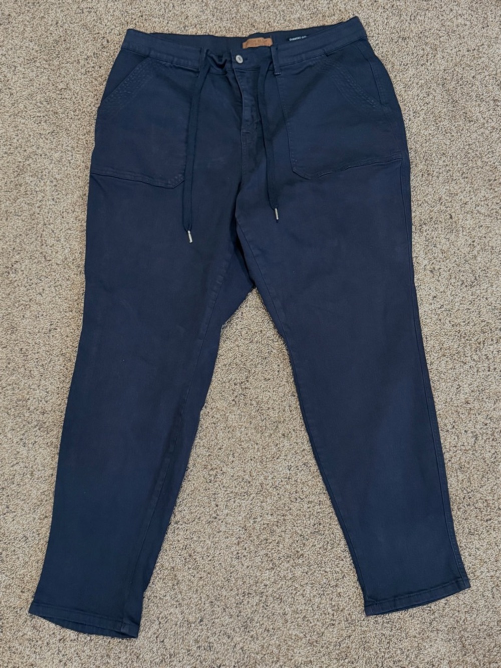 Judy Blue Navy Drawstring Relaxed Jogger Pants